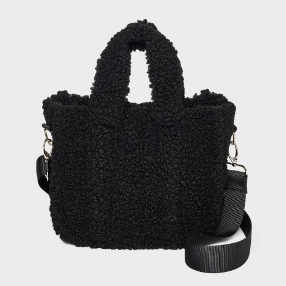 Art Class Kids’ Mini Faux Shearling Crossbody Tote